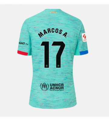Lacne Ženy Futbalové dres Barcelona Marcos Alonso #17 2023-24 Krátky Rukáv - Tretina